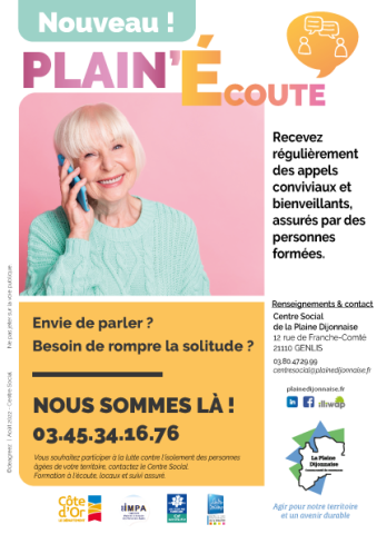 [ SOUTIEN ] Service Plain'Ecoute du Centre Social